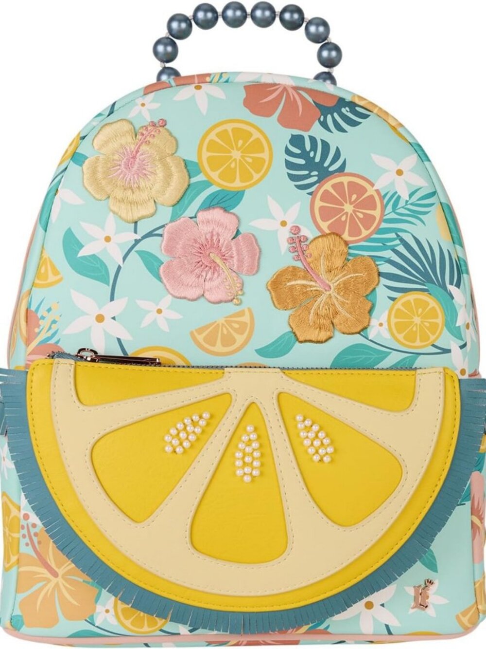 Lemon Print Mini Backpack | Cute Lounge Bag | Stylish Everyday Accessory